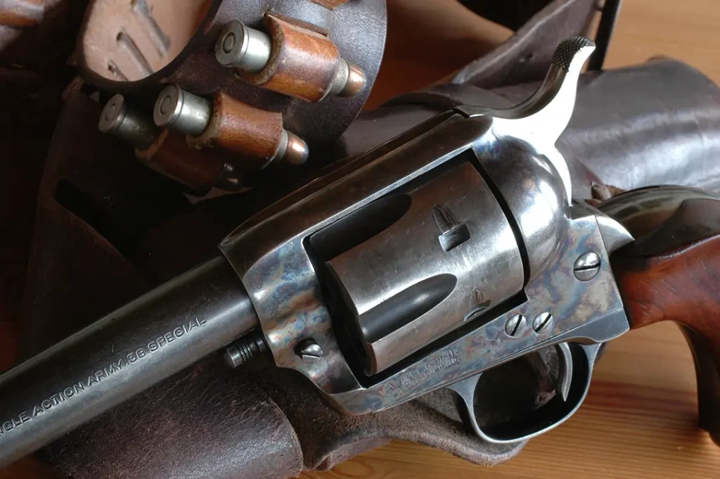 The iconic Colt Peacemaker revolver. 