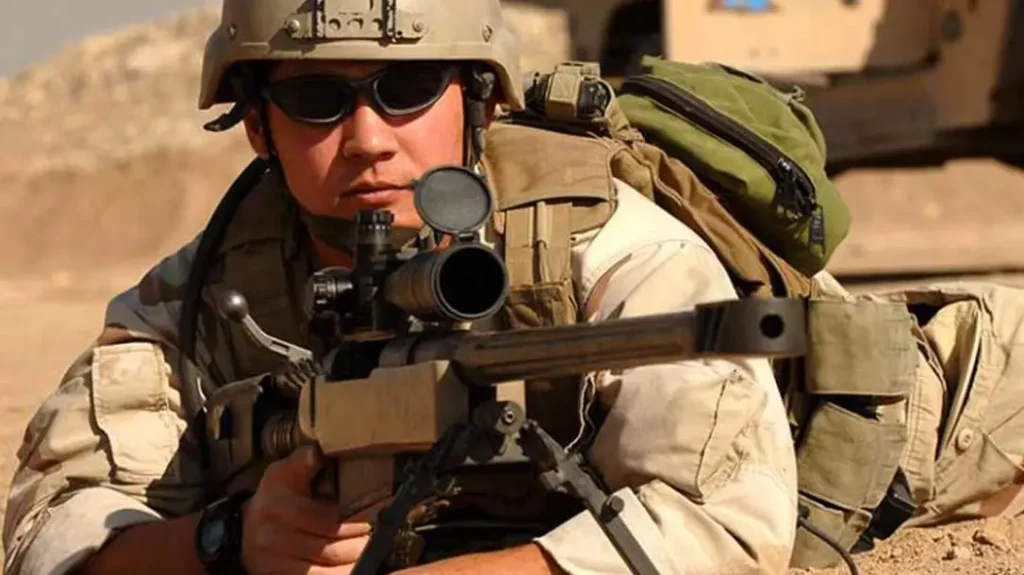 The TAC-50 is a long range snipe rifle.