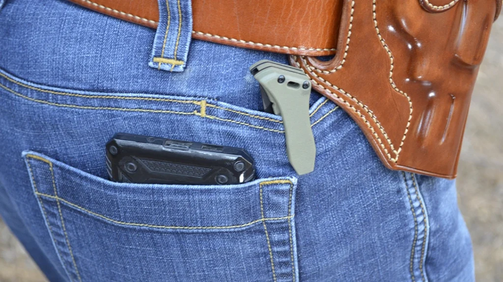 Cold Weather Carry: 5.11 Tactical Defender-Flex Straight Jeans.