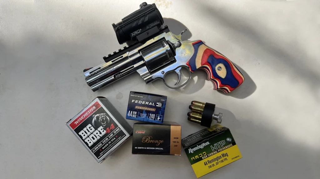 The author tested the revolver with various ammunition.