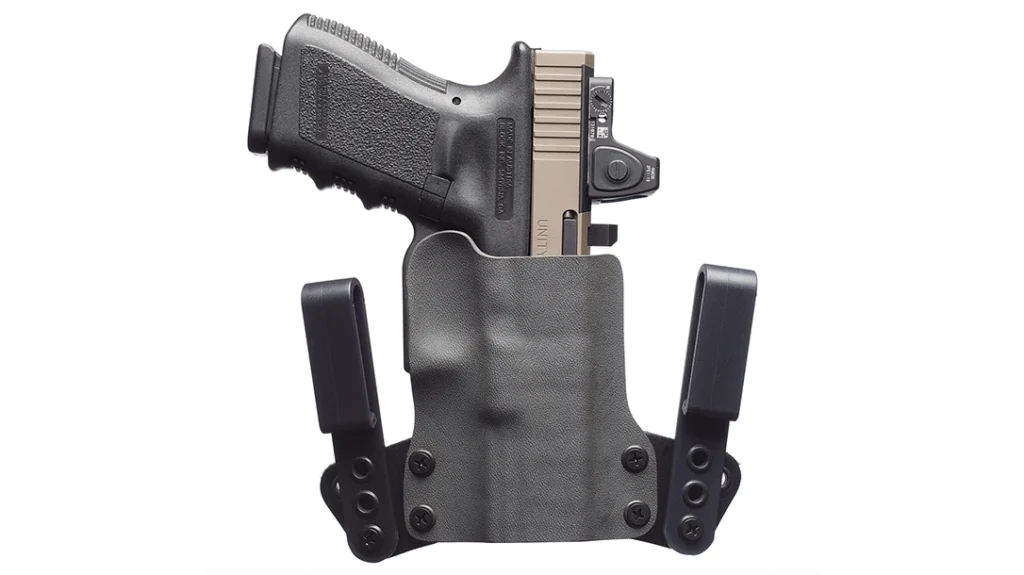 Inside the waistband (IWB).