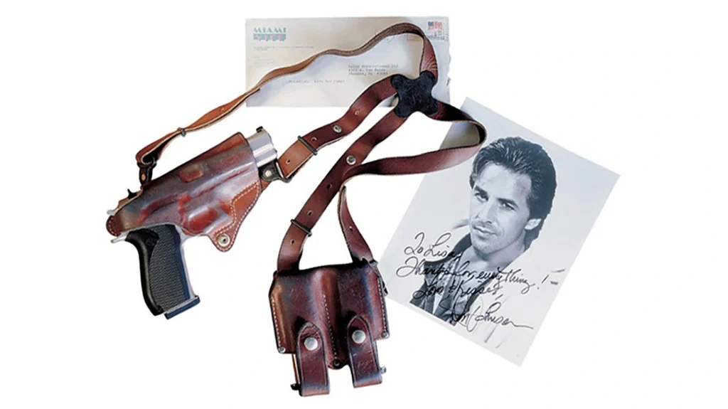 Gallagher custom-fitted Johnson with the Jackass Rig, which Johnson declared “fits like a glove.”