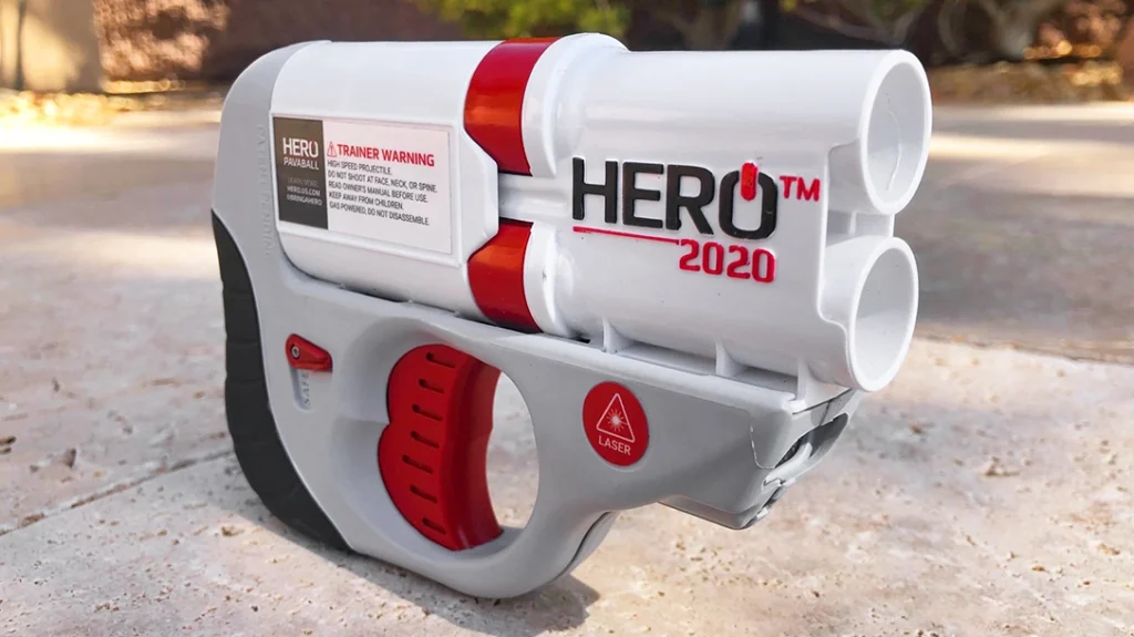 HERO 2020 non-lethal pepper launcher.