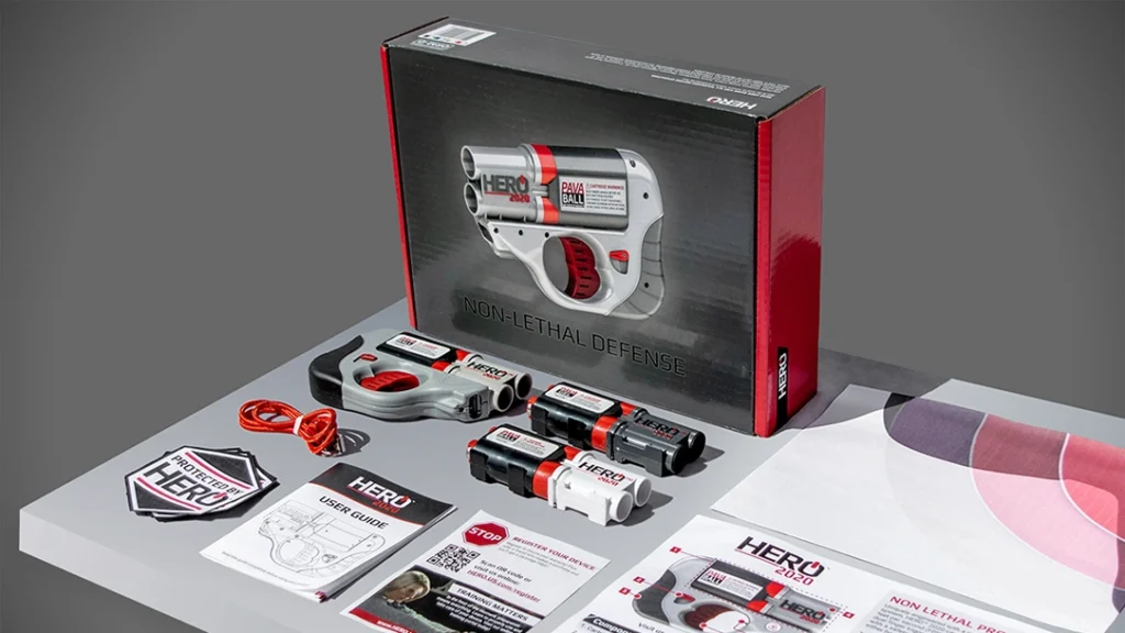HERO 2020 non-lethal pepper launcher.