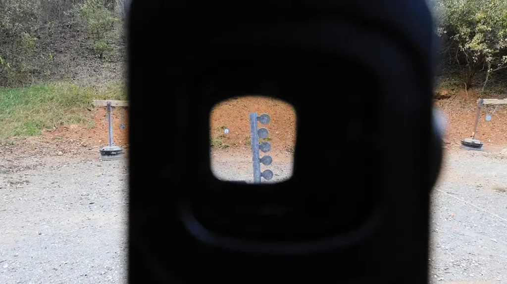 A big field of view helps shooters get on target. 