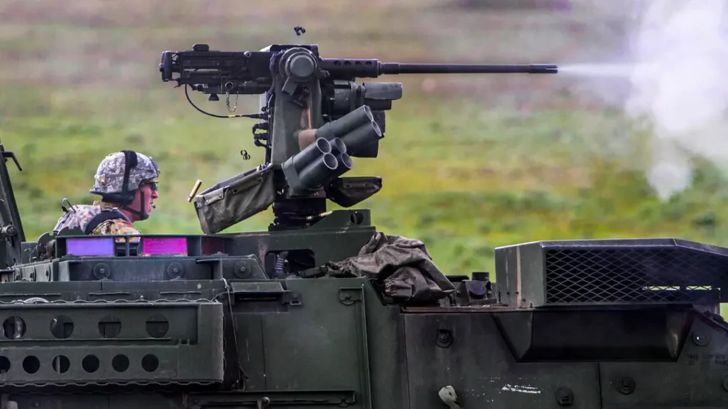 The M2 can be mounted on a variety of vehicles.