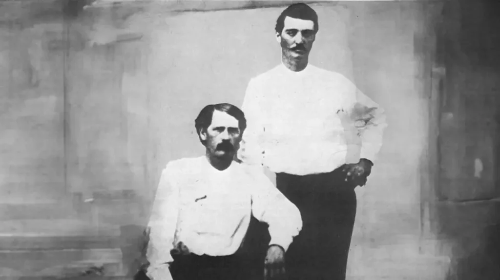 Bat Masterson and Wyatt Earp