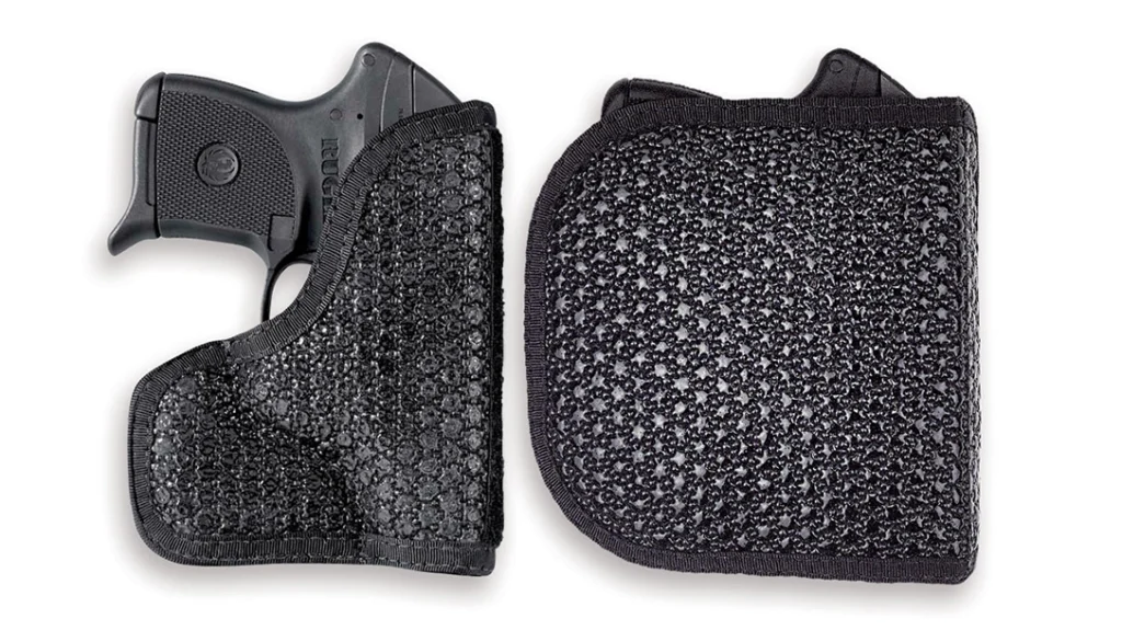 Pocket Carry Basics: DeSantis has the Super Fly sticky nylon holster that makes drawing easier and safer.