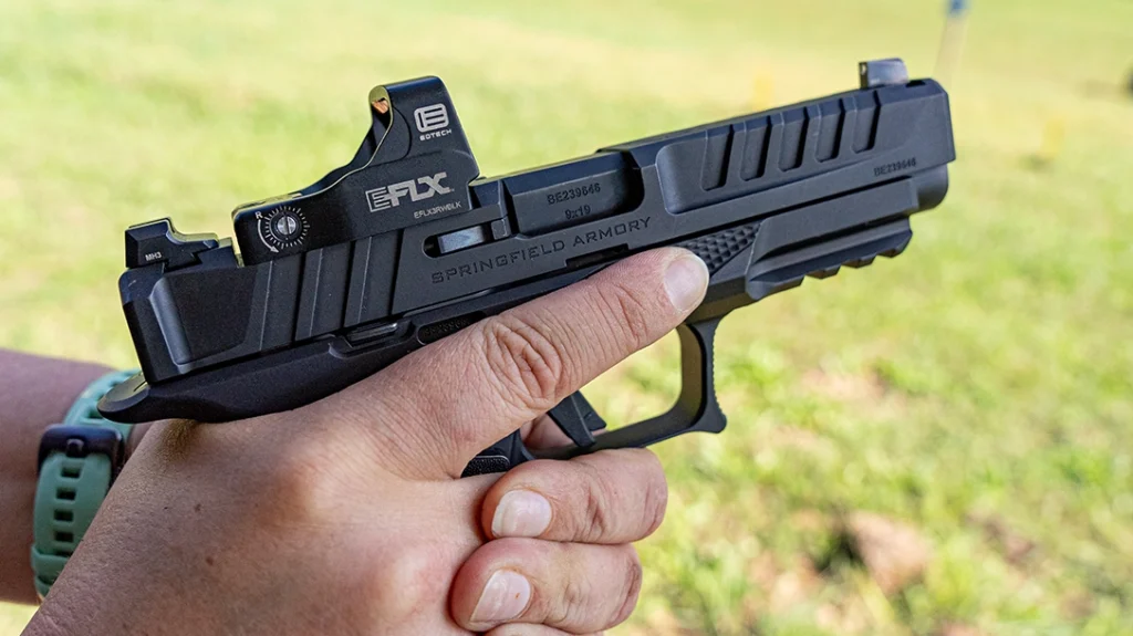 The EFLX reflex red dot from EOTECH is the perfect balance of carry and competition red dot optic.
