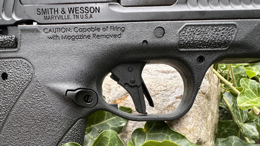 The flat-faced trigger facilitates a natural, properly placed trigger finger.