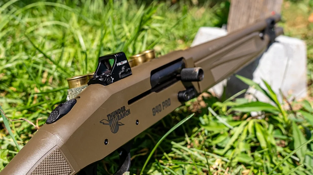 For the Thunder Ranch class, our 940 Pro Tactical shotguns were already set up with the Holosun HS407K optic.
