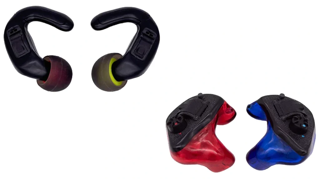 There are two types of hearing protection from Tetra Hearing—universal and custom fit models.