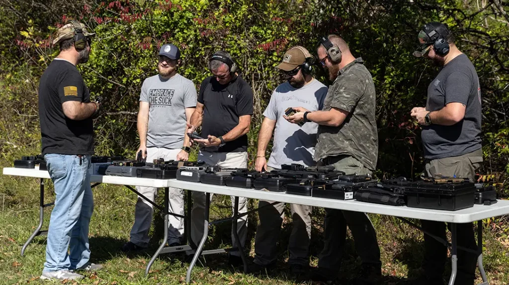 Test evaluators for best compact handguns. 