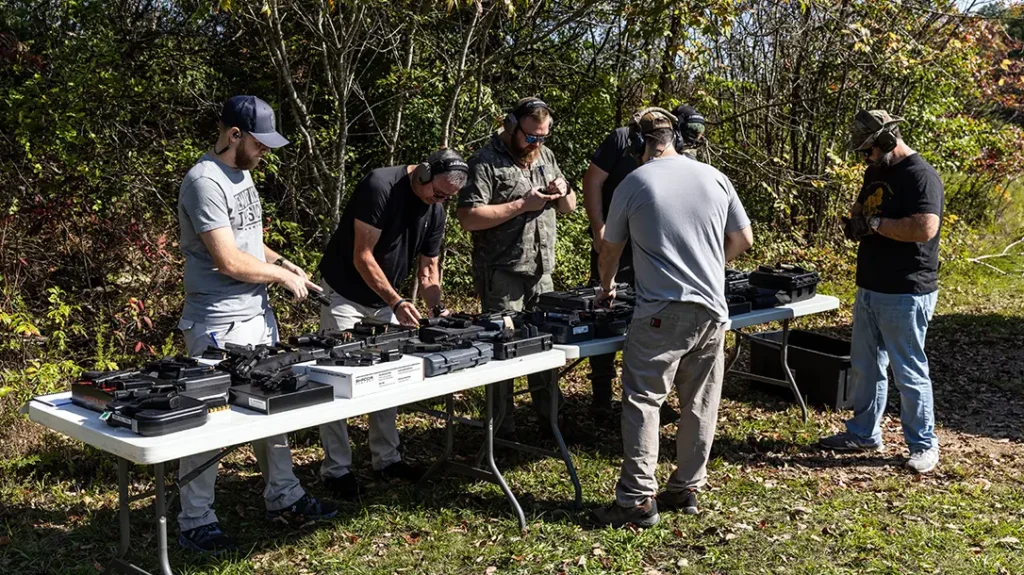 Evaluators for Ballistic's Best Full-Size Pistols 2024. 