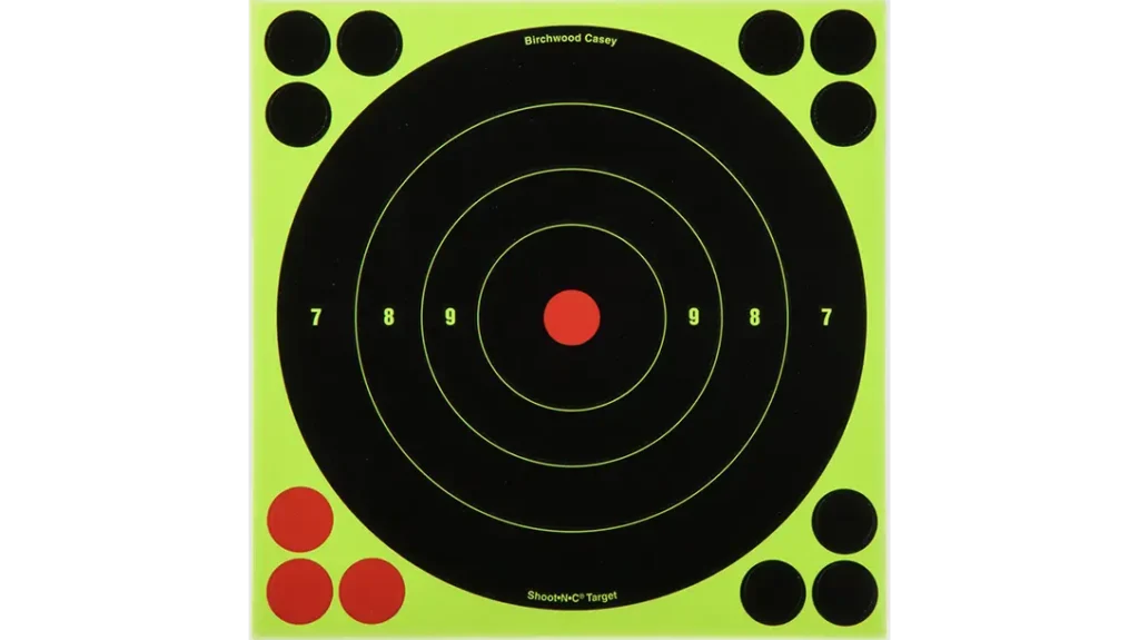 Splatter shooting target from Birchwood Casey.