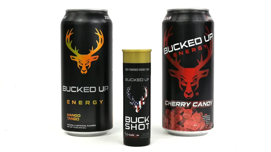 Bucked Up energy drinks. 