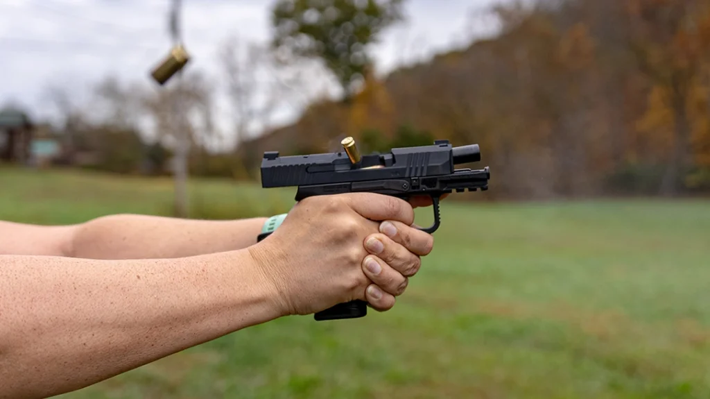 The overall length barely increased, and the width didn’t increase enough even to note. Neither did the barrel length.