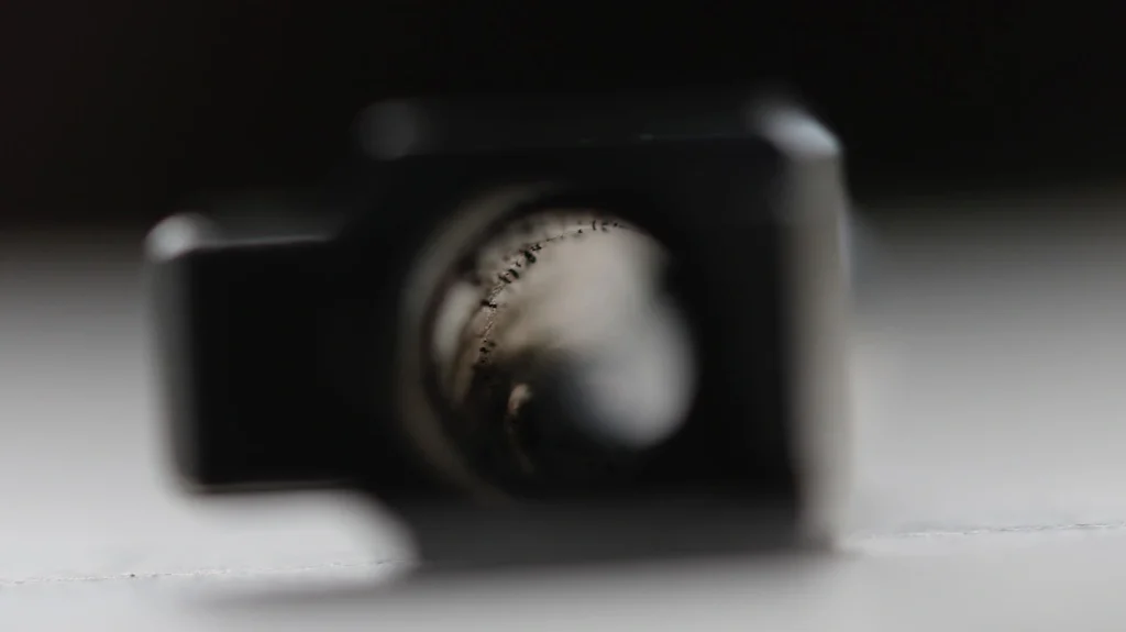 It is hard to capture the inside of a barrel, but this shows enough to see how much fouling lines the barrel.