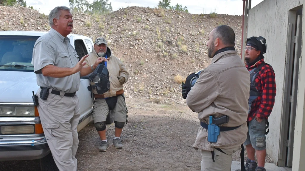 The first instructor that we met was Mr. Mario Marchman, the Range Master for the entire event.