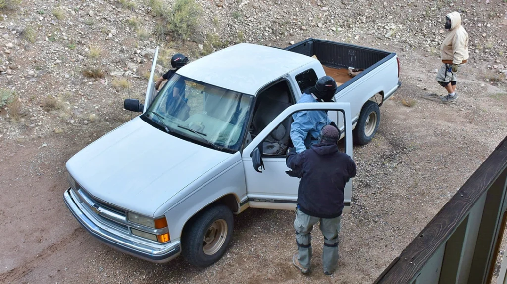 A running vehicle is a weapon, a parked one is a coffin.