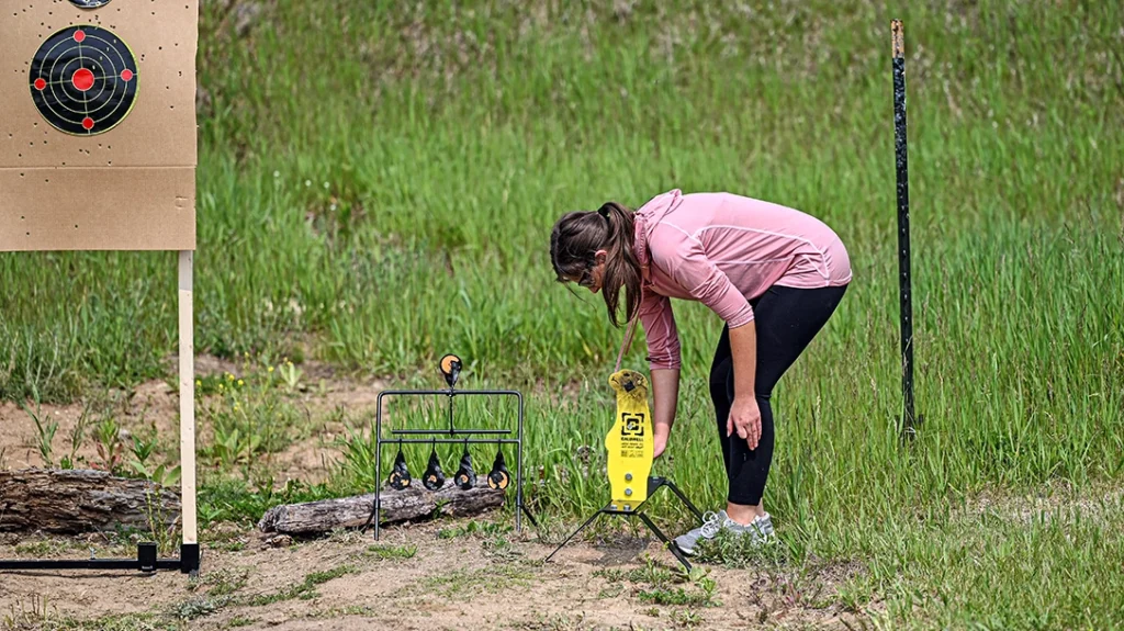 Indoor ranges cater mainly to paper targets, while outdoor ranges allow paper and steel targets.