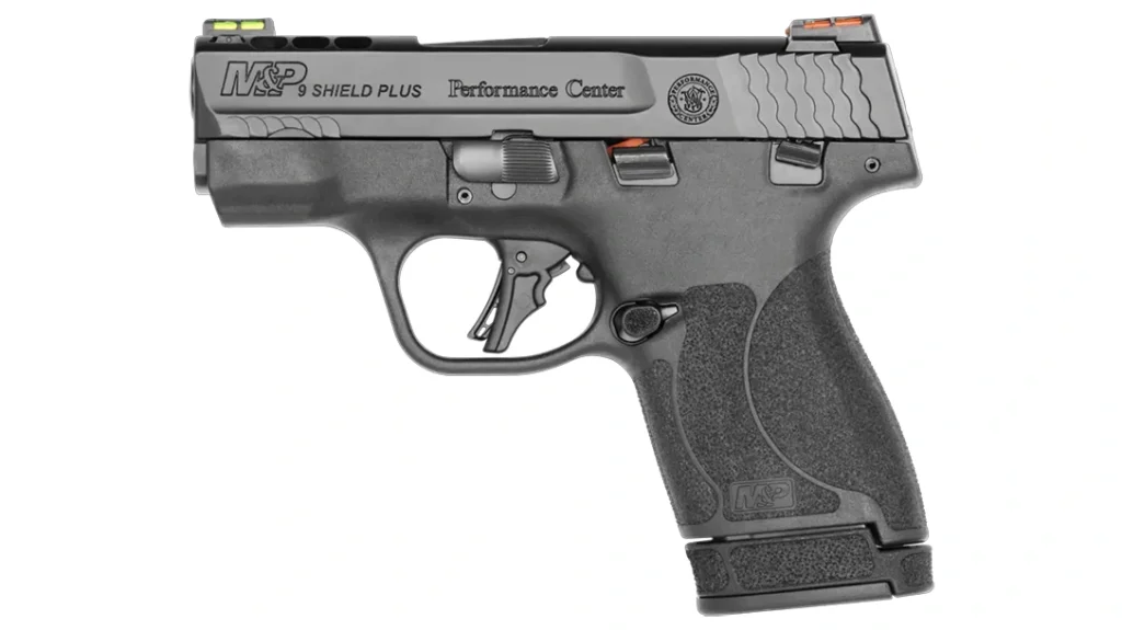 Semi-Auto CCW Guns: Smith & Wesson M&P Shield Plus Performance Center.