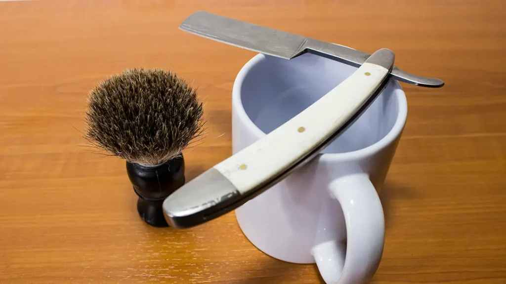 Shave with a Straight Razor.
