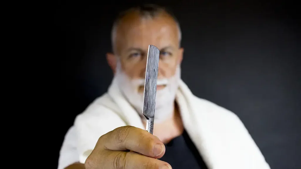 Shave with a Straight Razor.