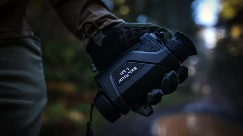 ATN BlazeHunter LRF in the field.