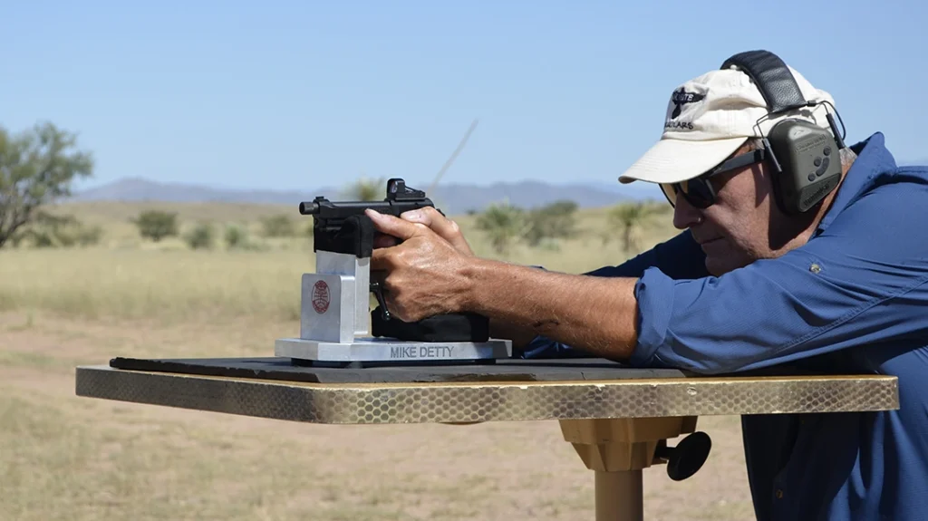 While shooting from the rest, the author noticed there really wasn’t a good place for his support hand.