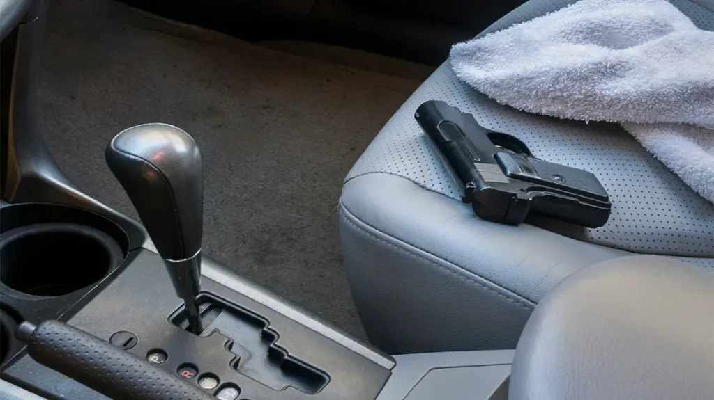 Carrying in the Car.
