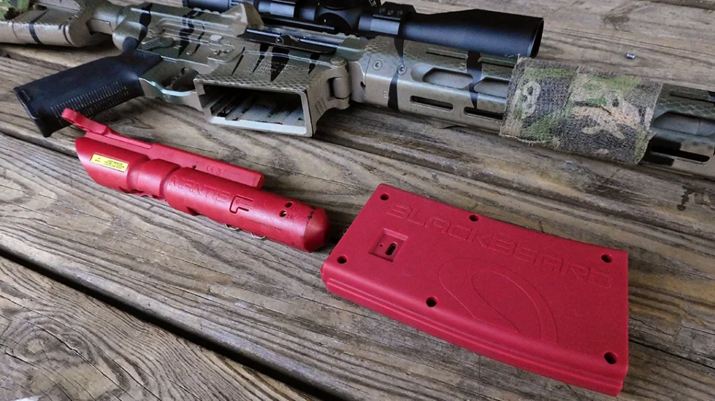 The system comes with the bolt and magazine.