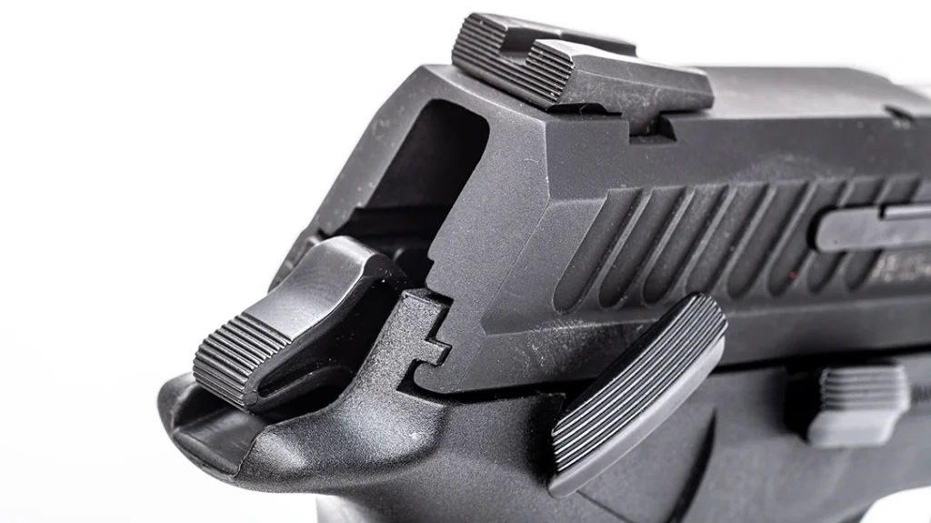 The Taurus TH45 is a completely southpaw-friendly pistol.