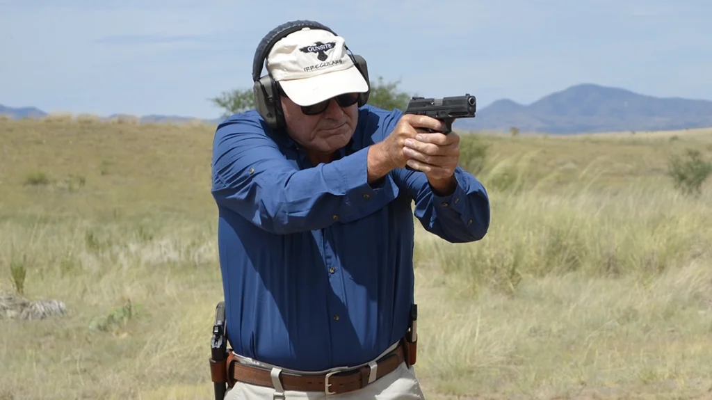 In single-action mode, it was easy to make hits on my targets set out at 15 yards with the Taurus TH45 Pistol.