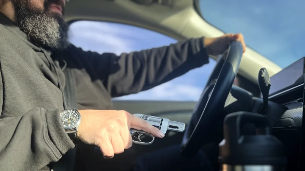 Self-defense in a vehicle is maximized with a firearm.