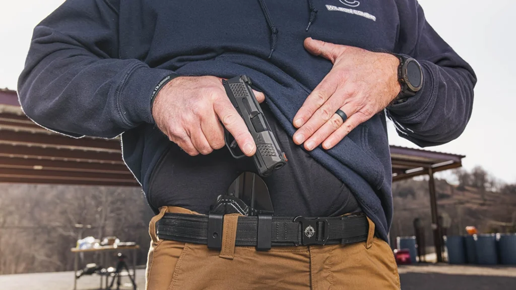 Proper grip starts from the holster and sets the stage for the most efficient use of a red dot-equipped handgun.