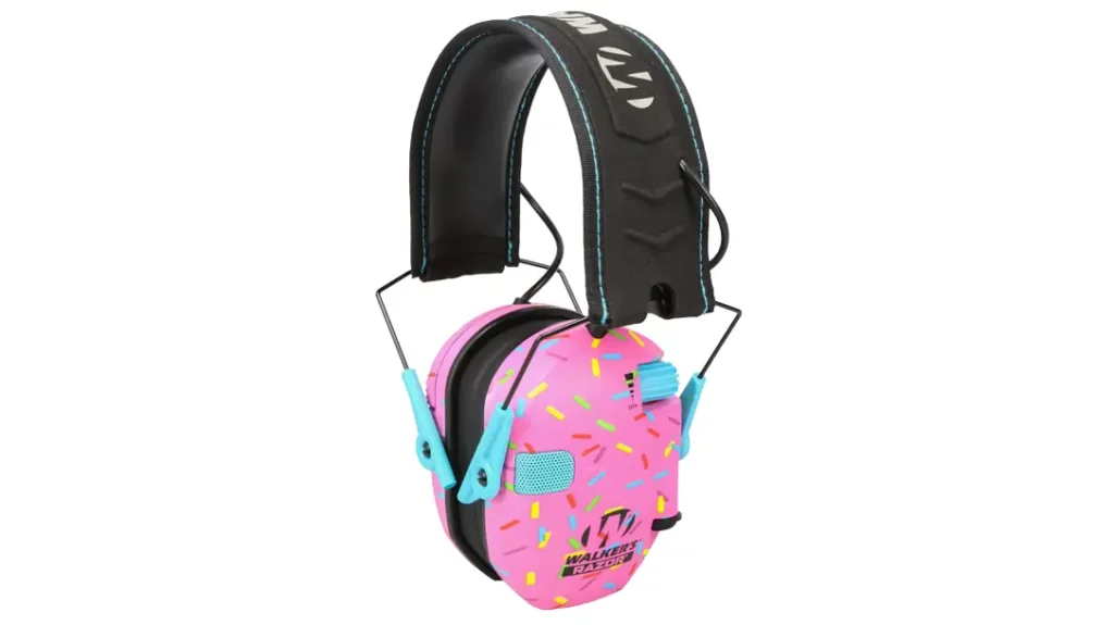 Walker’s Razor Slim Electronic Muffs – In Confetti