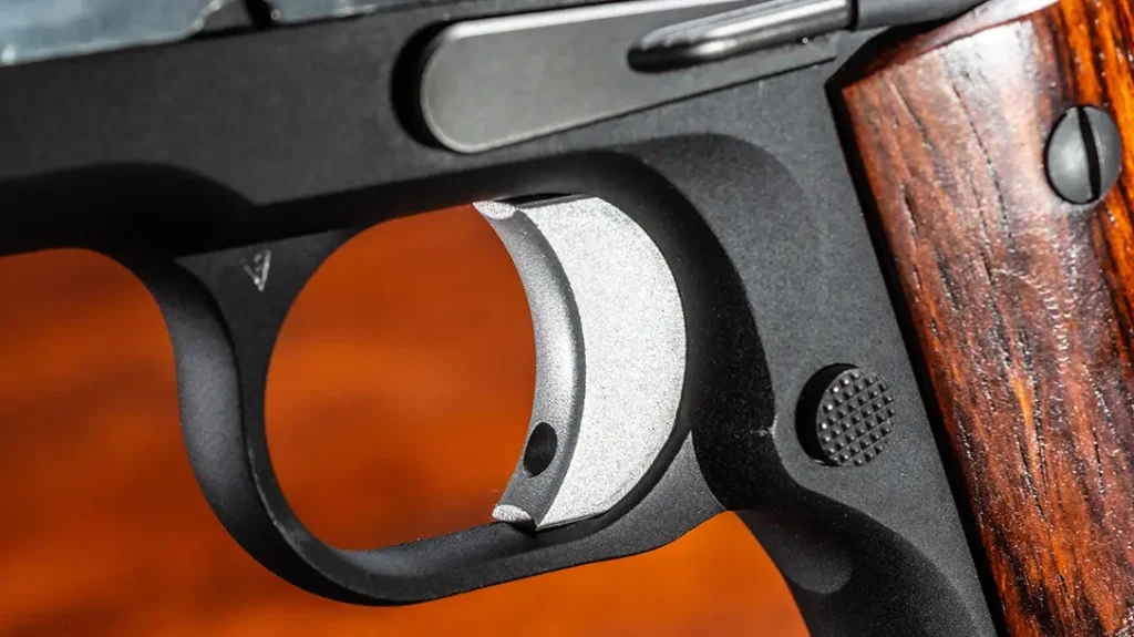 The author opted for an Apex Tactical trigger enhancement kit in his Colt Gunsite Lightweight Commander.