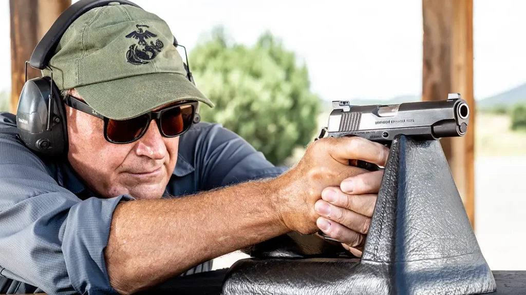 With all the new parts installed in the Colt Gunsite Lightweight Commander, it was time to test the gun to ensure all parts worked correctly.