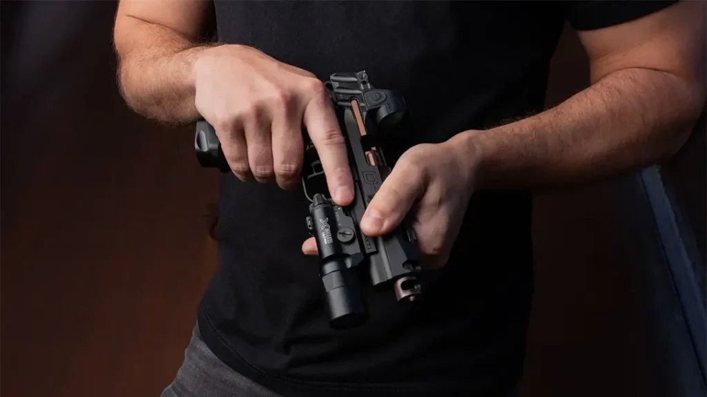 Comes with a ported barrel