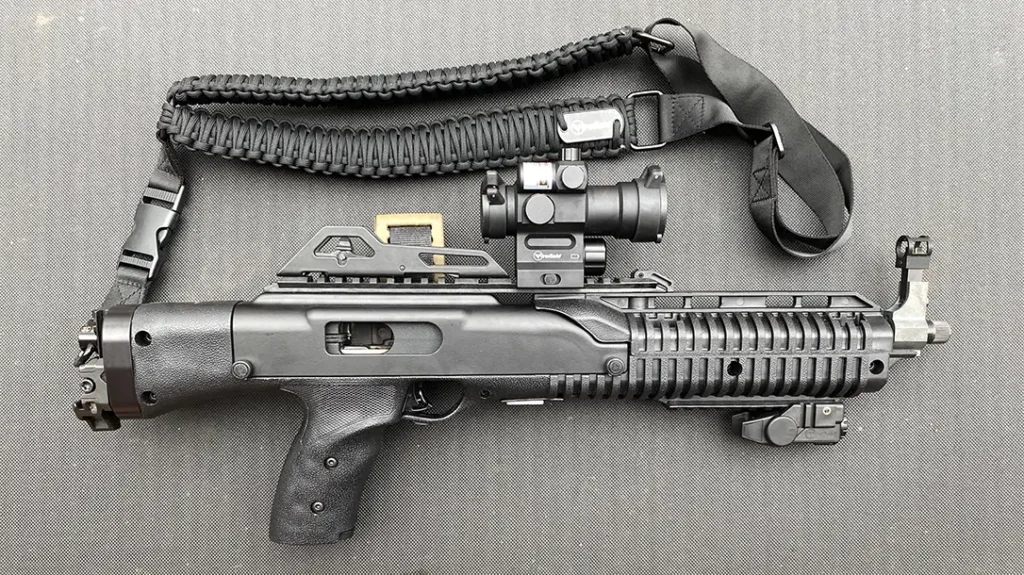 The author went with the Firefield braided Tactical Single Point Paracord sling mostly because of its unusual look.