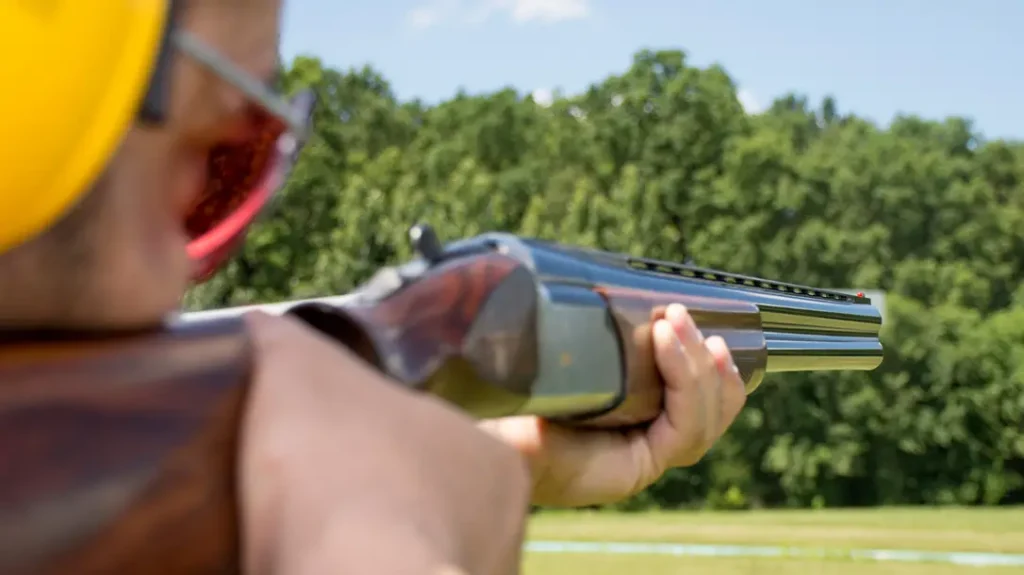 An over-under shotgun for sports. 