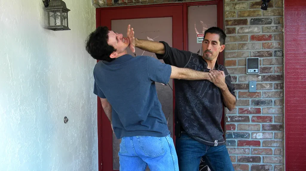 Striking your attacker’s vital areas is the first step prior to applying any form of joint locking technique.