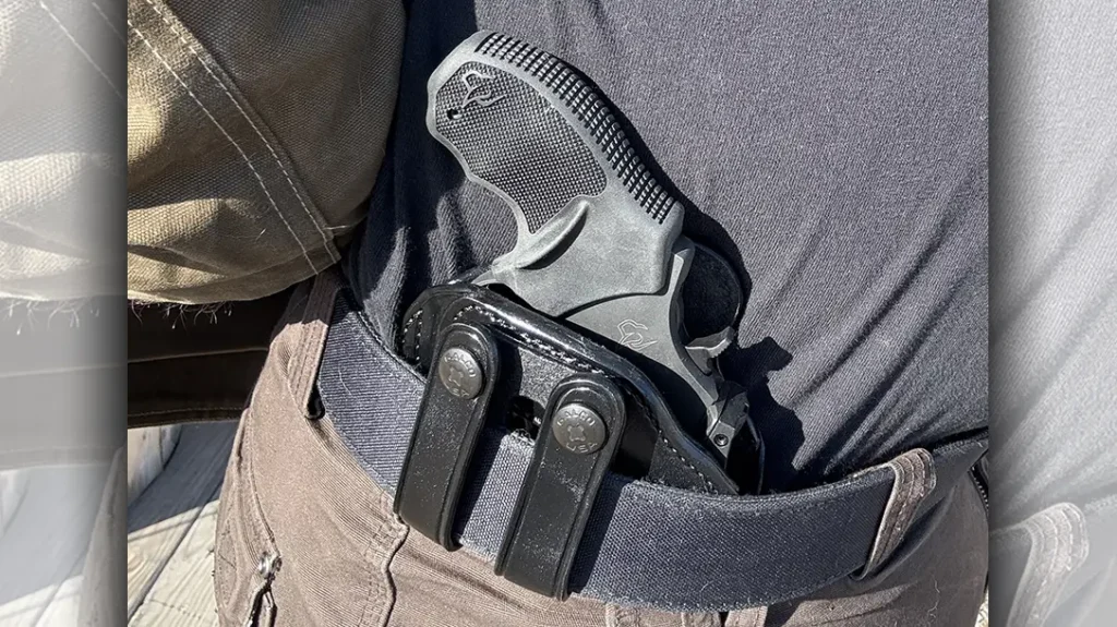 Using the Galco holster with the Taurus, and a Shield Sights RMSc, proved to be an excellent CCW package.