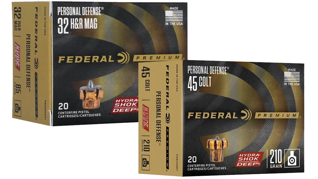 SHOT Show Handgun Ammo: Federal Hydra-Shok deep .32 H&R and .45 Colt.