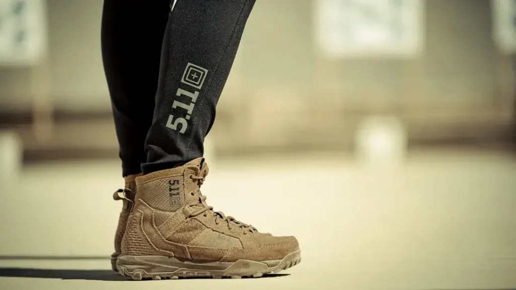 5.11 Athene Leggings on the range. 