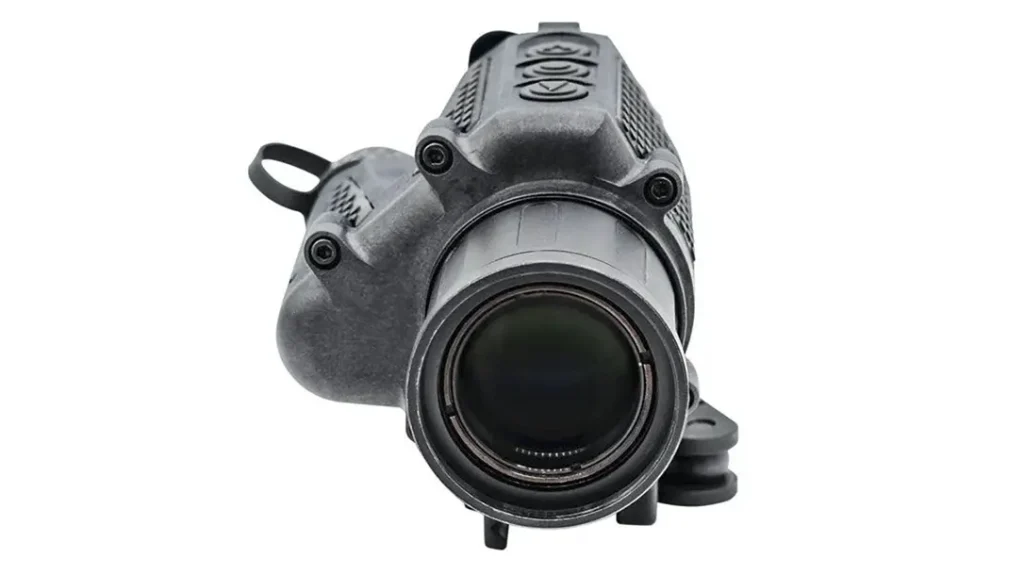 The clip-on design makes the Armasight Jockey 640 very versatile. 