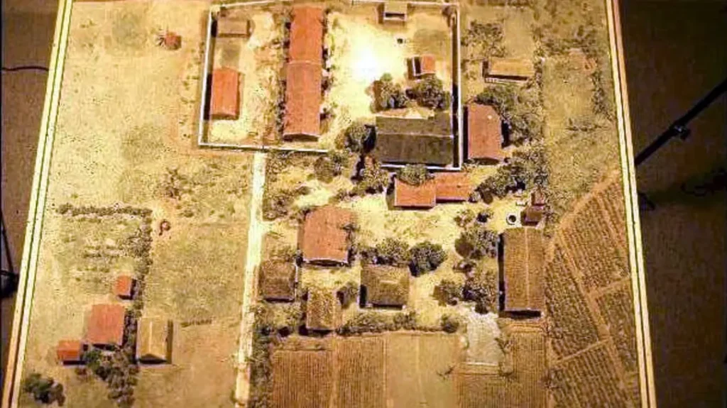 Mock up of the prison camp at Son Tay.