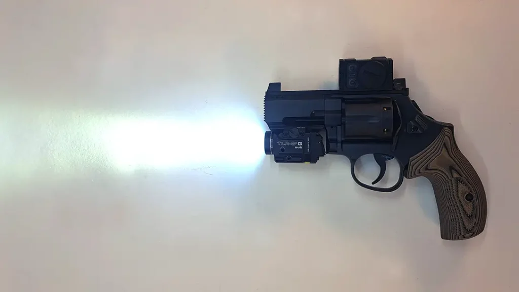 Consider the benefits of a WML in a home-defense situation. Identifying a potential threat in a darkened hallway is critical, and a mounted light provides illumination and a tactical advantage.