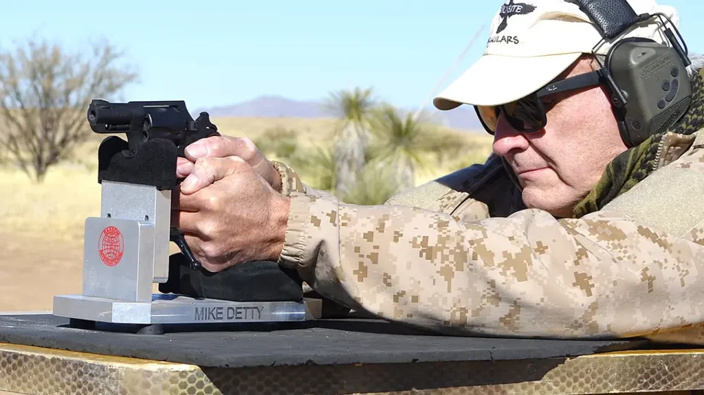 The author fired all shots single action while resting the gun’s frame on a Ransom Rest Multi Cal Steady Rest.